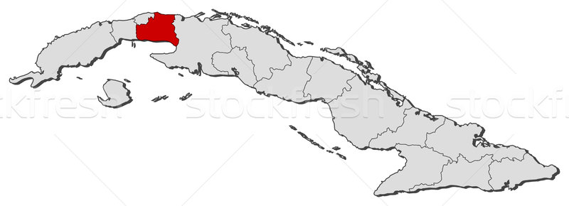 карта Куба политический несколько мира аннотация Сток-фото © Schwabenblitz