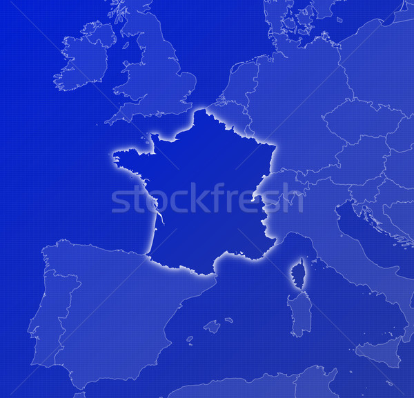 Map of France Stock photo © Schwabenblitz