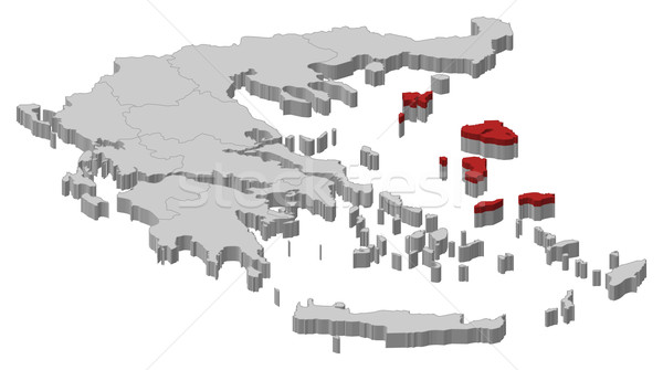 地図 ギリシャ 北 政治的 いくつかの 抽象的な ストックフォト © Schwabenblitz