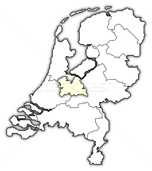 Сток-фото: карта · Нидерланды · политический · несколько · аннотация · фон