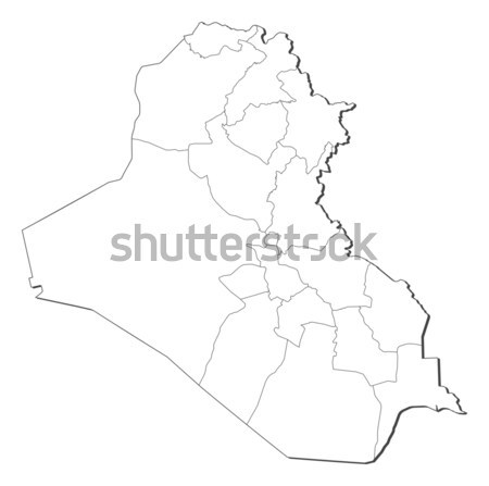 Map of Iraq Stock photo © Schwabenblitz