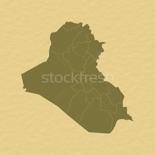 Harita Irak siyasi birkaç soyut dünya Stok fotoğraf © Schwabenblitz