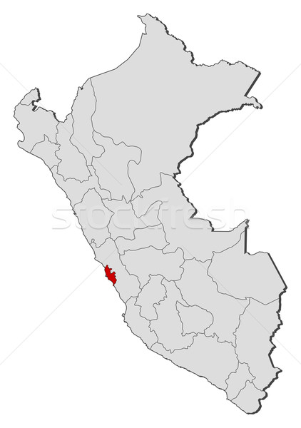 Pokaż Peru lima region polityczny kilka Zdjęcia stock © Schwabenblitz
