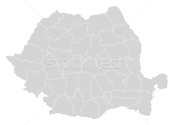 Map of Romania Stock photo © Schwabenblitz