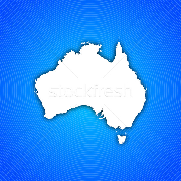 Foto stock: Mapa · Australia · político · resumen · mundo