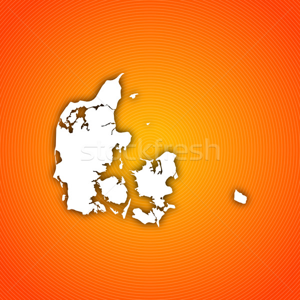 Map of Danmark Stock photo © Schwabenblitz