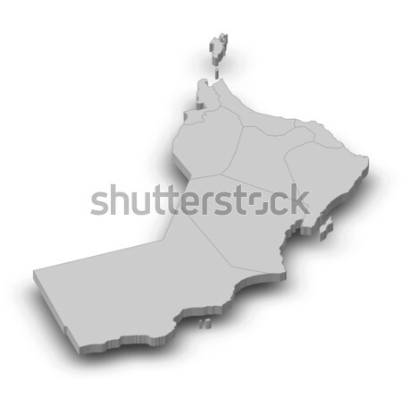 Map of Oman Stock photo © Schwabenblitz