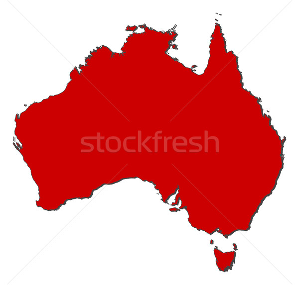 Map of Australia Stock photo © Schwabenblitz