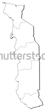 Mappa Oman politico parecchi regioni abstract Foto d'archivio © Schwabenblitz