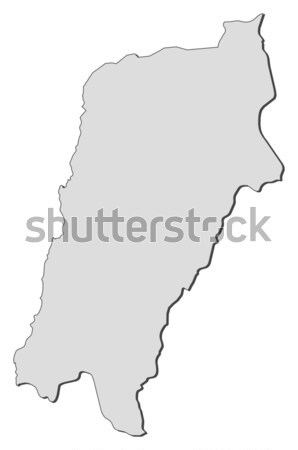 Foto stock: Mapa · Brasil · político · resumen · mundo