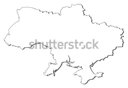Foto stock: Mapa · Ucrânia · político · vários · abstrato · mundo