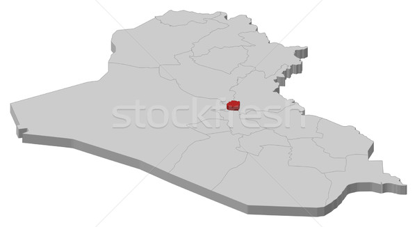 地図 イラク 政治的 いくつかの 抽象的な 背景 ストックフォト © Schwabenblitz