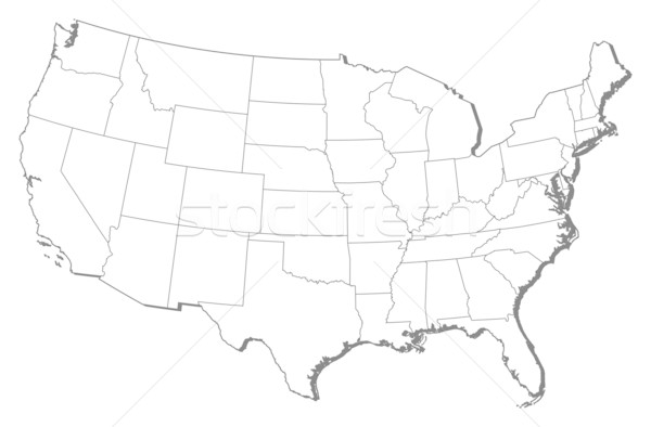 Térkép Egyesült Államok politikai néhány földgömb absztrakt Stock fotó © Schwabenblitz