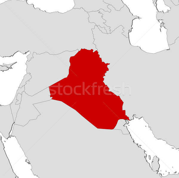 карта Ирак политический несколько аннотация Мир Сток-фото © Schwabenblitz
