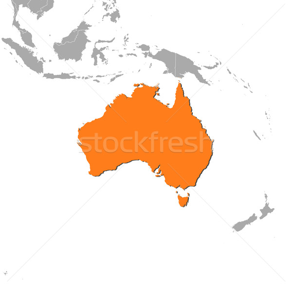 Map of Australia Stock photo © Schwabenblitz