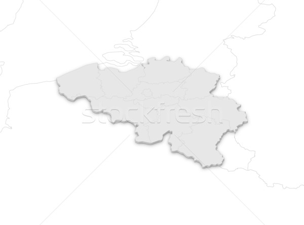 Stock foto: Karte · Belgien · politischen · mehrere · abstrakten · Welt