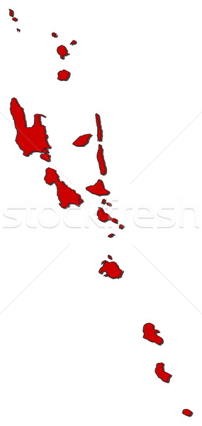 карта Вануату красный аннотация Мир Сток-фото © Schwabenblitz