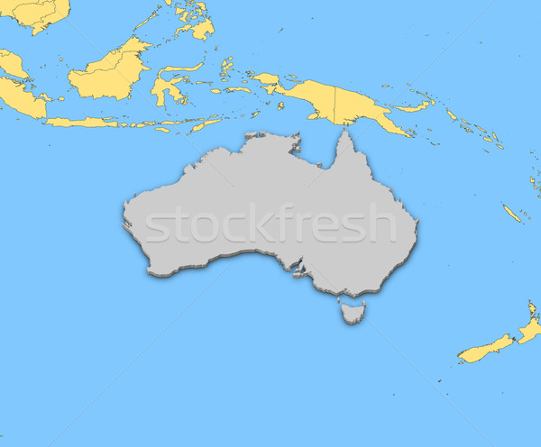 Map of Australia Stock photo © Schwabenblitz