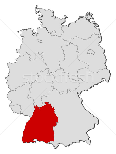 Map of Germany, Baden-W Stock photo © Schwabenblitz