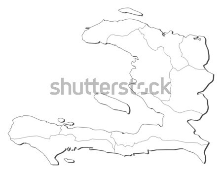 Mappa Haiti politico parecchi abstract mondo Foto d'archivio © Schwabenblitz