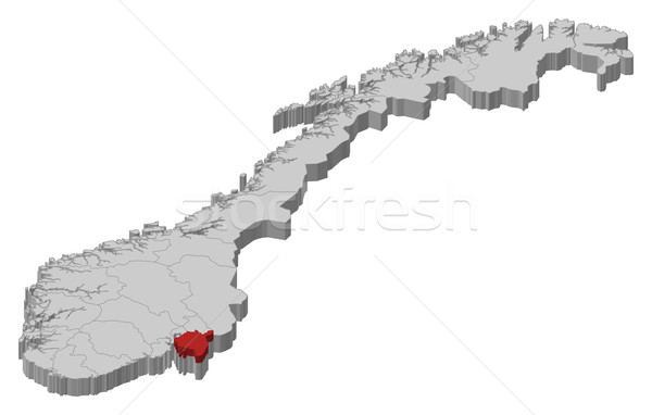 Map of Norway,  Stock photo © Schwabenblitz