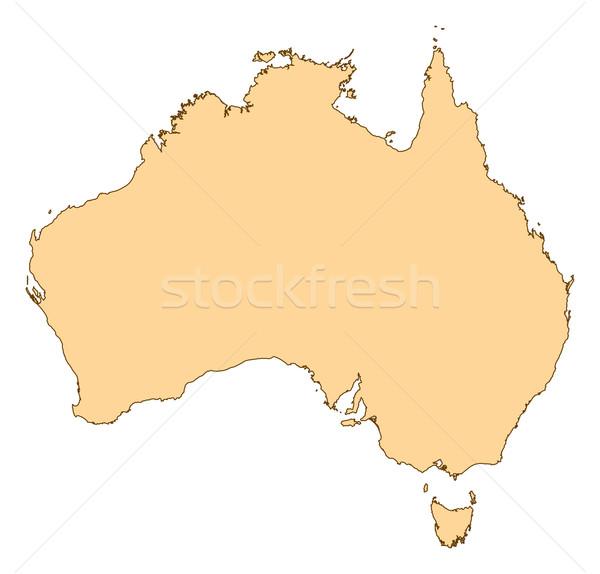Map of Australia Stock photo © Schwabenblitz