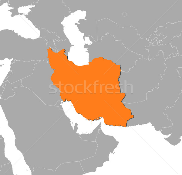 Map of Iran Stock photo © Schwabenblitz