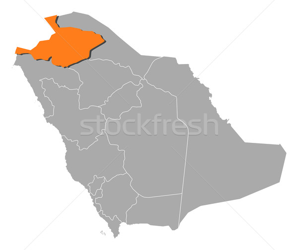 Stok fotoğraf: Harita · Suudi · Arabistan · siyasi · birkaç · soyut · arka · plan