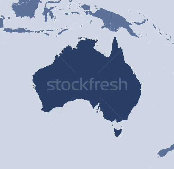Map of Australia Stock photo © Schwabenblitz