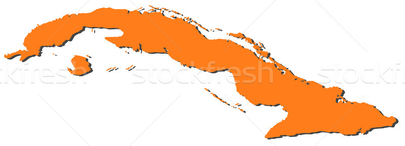 Map of Cuba Stock photo © Schwabenblitz