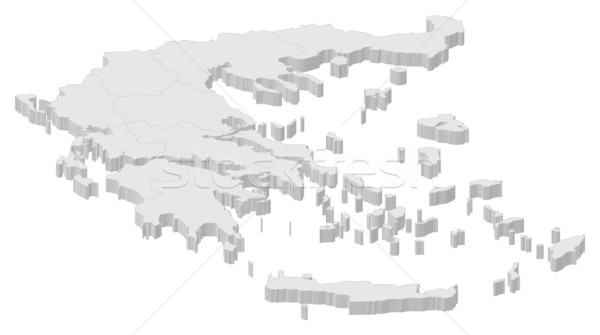 Map of Greece Stock photo © Schwabenblitz