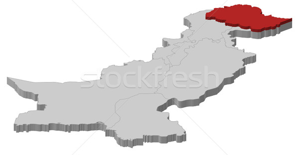 Térkép Pakisztán politikai néhány absztrakt háttér Stock fotó © Schwabenblitz