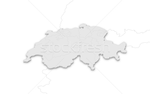 Stock photo: Map of Swizerland