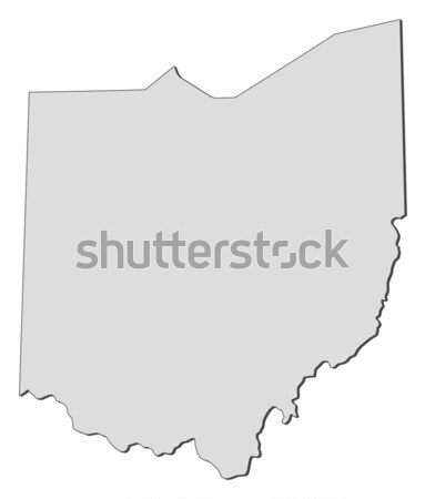 Map of Indiana (United States) Stock photo © Schwabenblitz