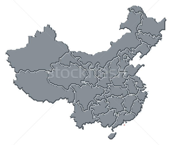 Map of China, Macau highlighted Stock photo © Schwabenblitz