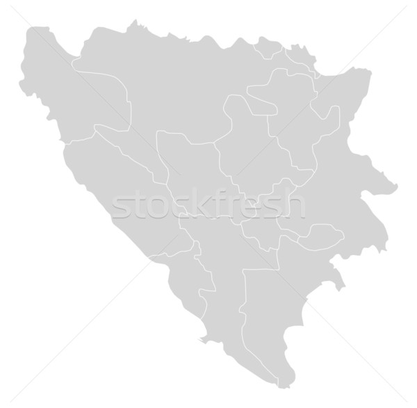 Karte Bosnien-Herzegowina politischen mehrere Welt abstrakten Stock foto © Schwabenblitz