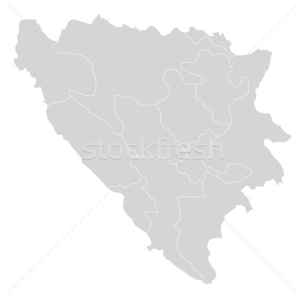 Map of Bosnia and Herzegovina Stock photo © Schwabenblitz