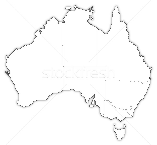 Map of Australia Stock photo © Schwabenblitz