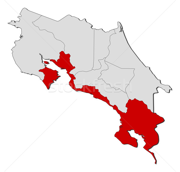 Mapa Costa Rica político vários abstrato fundo Foto stock © Schwabenblitz