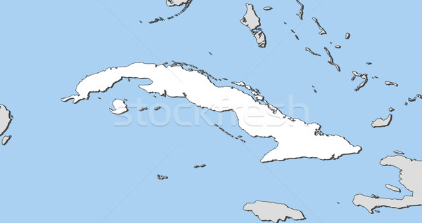 Harita Küba siyasi birkaç soyut dünya Stok fotoğraf © Schwabenblitz