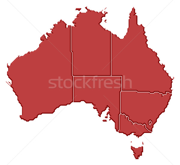 Map of Australia Stock photo © Schwabenblitz