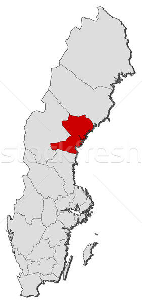 Map of Sweden, V Stock photo © Schwabenblitz