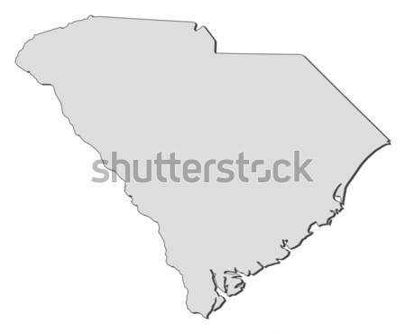 Kaart South Carolina Verenigde Staten abstract achtergrond communicatie Stockfoto © Schwabenblitz