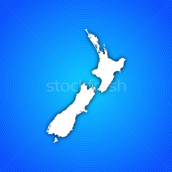 Stok fotoğraf: Harita · Yeni · Zelanda · siyasi · birkaç · bölgeler · soyut