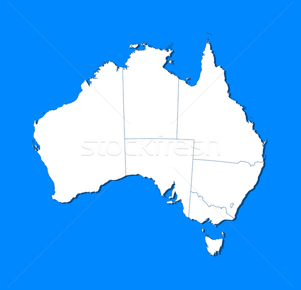 Map of Australia Stock photo © Schwabenblitz