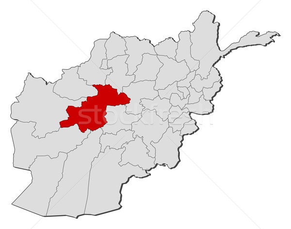 Mapa Afeganistão político vários globo abstrato Foto stock © Schwabenblitz