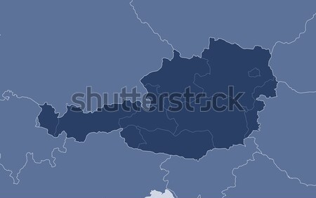 Map of Nepal, Karnali highlighted Stock photo © Schwabenblitz
