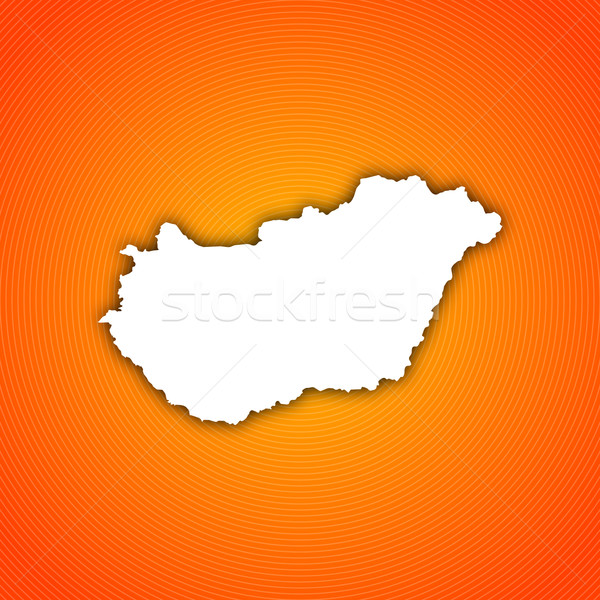 Map of Hungary Stock photo © Schwabenblitz