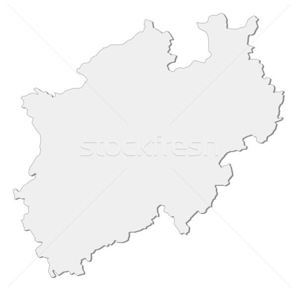 Map of North Rhine-Westphalia (Germany) Stock photo © Schwabenblitz