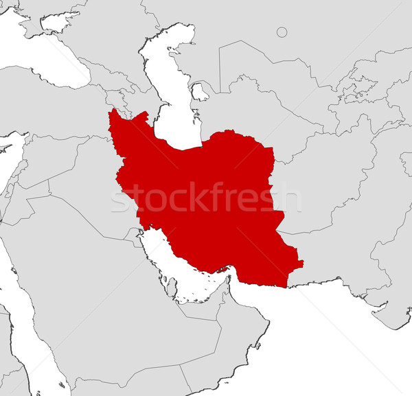 Map of Iran Stock photo © Schwabenblitz